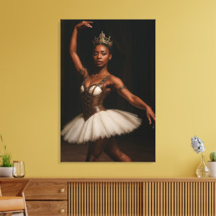Impressão Em Tela Steampunk Royal Ballerina Elegant Fantasy