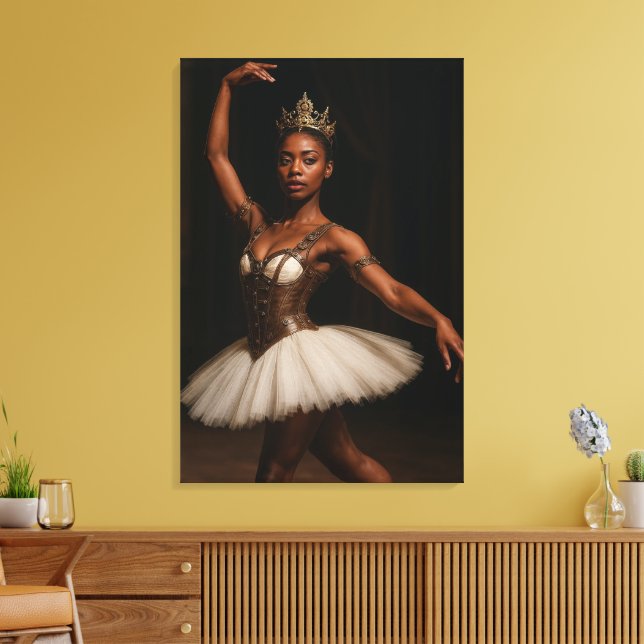 Impressão Em Tela Steampunk Royal Ballerina Elegant Fantasy (Insitu(Sala de estar))