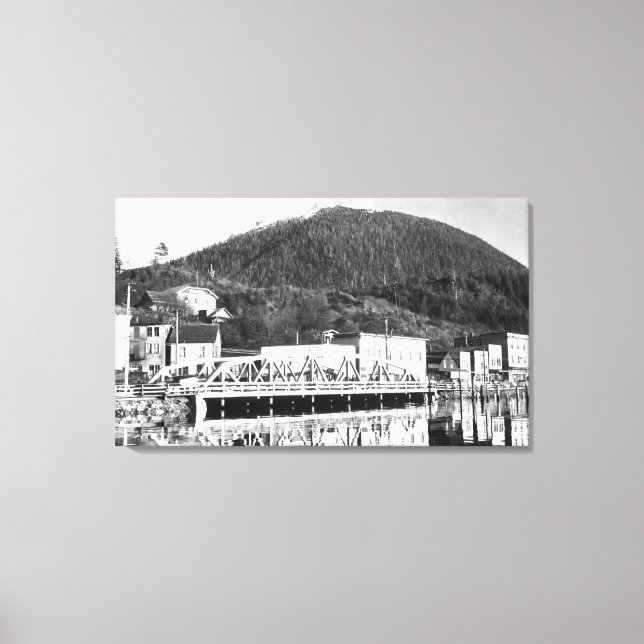 Impressão Em Tela Stedman Street Bridge e Deer Mountain, (Frente)