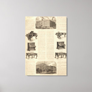 Impressão Em Tela Steinway e Sons, Fabricantes de Piano