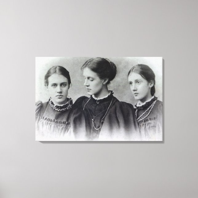 Impressão Em Tela Stella, Vanessa e Virginia Stephen, c.1896 (Frente)