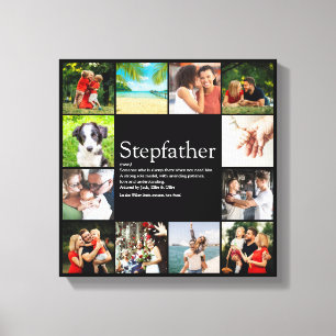 Impressão Em Tela Stepdad, Stepdad Definição 12 Foto Preto