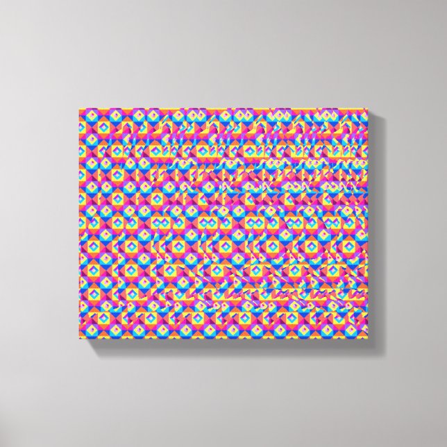 Impressão Em Tela Stereogram Heart and Hands 3d poster (Frente)