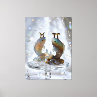 Impressão Em Tela Sternzeichen Fische Glasskulpturen