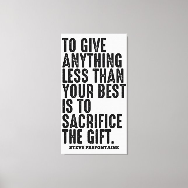 Impressão Em Tela Steve Prefontaine Executando Cotações (Frente)