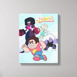 Impressão Em Tela Steven Universe   Ação do grupo Crystal Gem