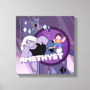 Impressão Em Tela Steven Universe   Gráfico de Caracteres Ametist