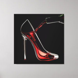 Impressão Em Tela Stiletto e Bar de vinho