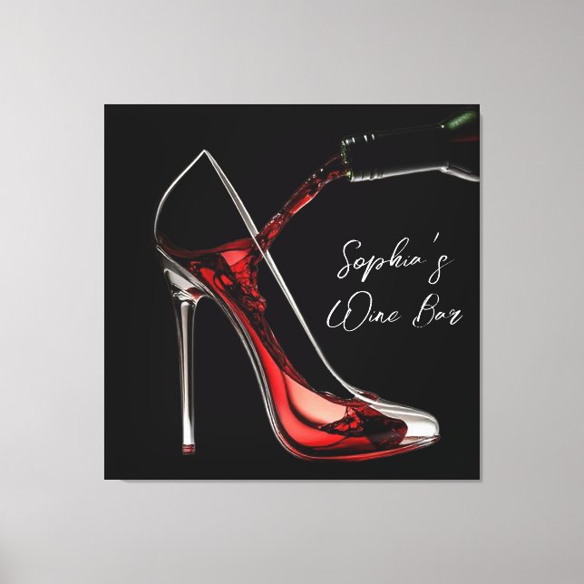 Impressão Em Tela Stiletto e Bar de vinho (Frente)