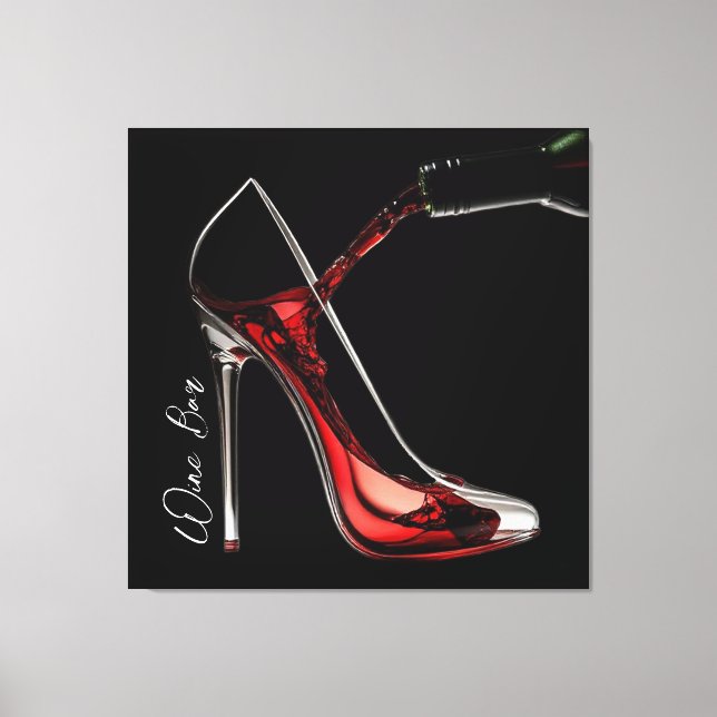 Impressão Em Tela Stiletto e Bar de vinho (Frente)