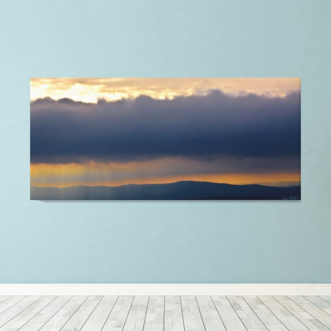 Impressão Em Tela Storm Shelf Cloud Hot Springs National Park AR (Insitu(piso de madeira))