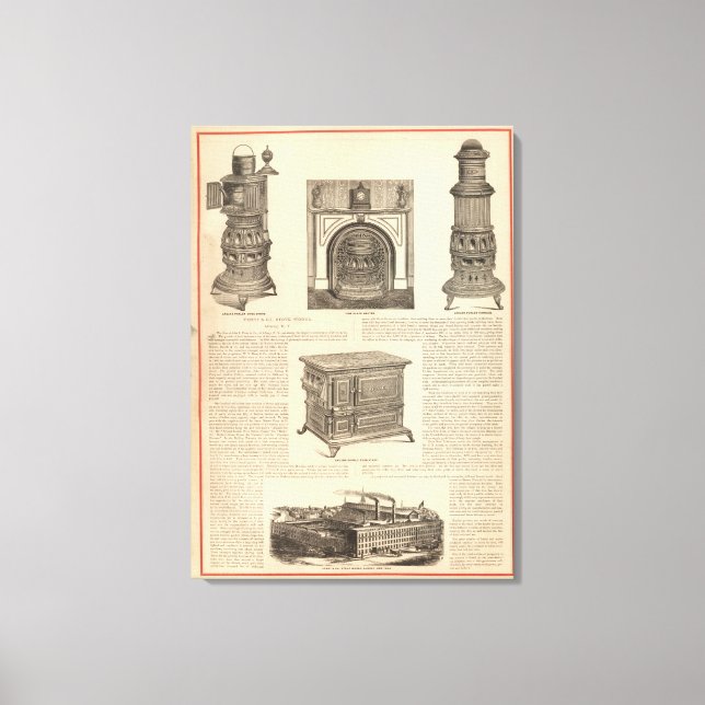 Impressão Em Tela Stove Works, Albany, Nova Iorque (Frente)