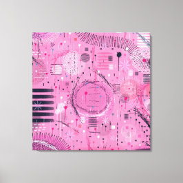 Impressão Em Tela Strawberry Sundae Abstract Art 