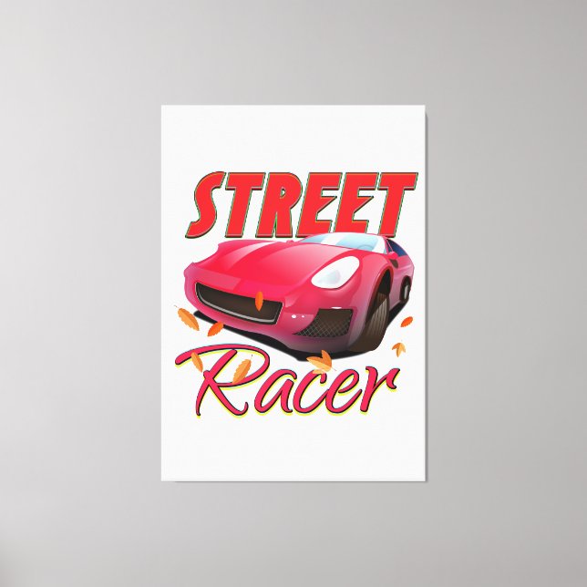 Impressão Em Tela Street Racer (Frente)