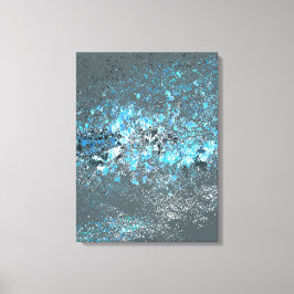 Impressão Em Tela Stretch.canvas impressas em azul e verde.