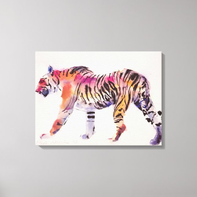 Impressão Em Tela Stripey (Frente)