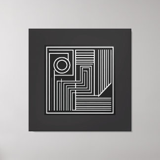 Impressão Em Tela Structured Orbit Lines