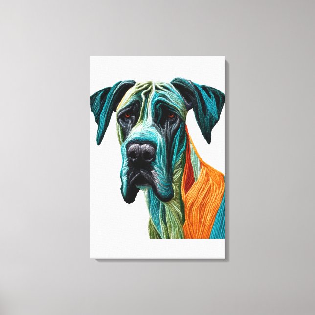 Impressão Em Tela Stunning artistic Great Dane artwork (Frente)