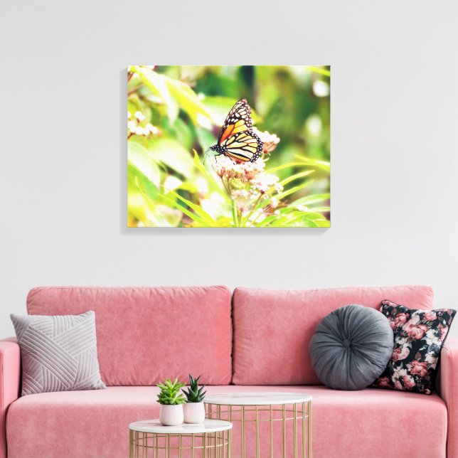 Impressão Em Tela Stunning Nature & Butterfly Art Foam Board (Insitu(Sala de estar))