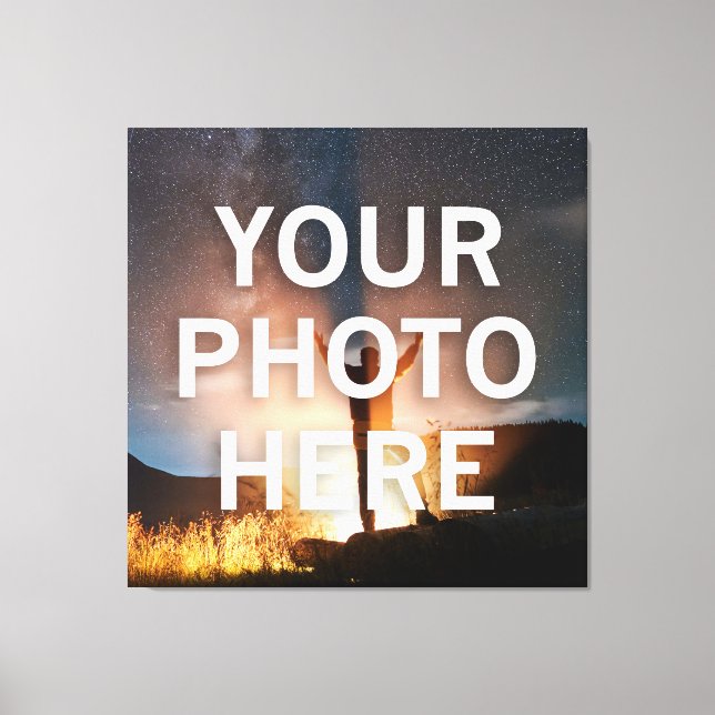 Impressão Em Tela Sua Foto Aqui (Frente)