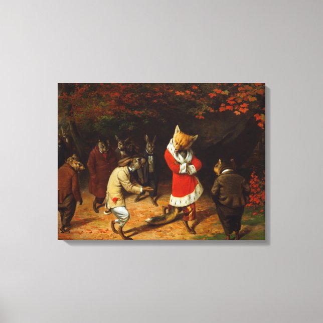 Impressão Em Tela Sua Majestade Recebe (por William Holbrook Beard) (Frente)