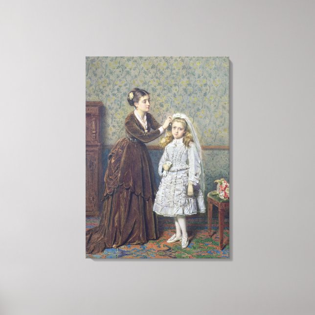 Impressão Em Tela Sua Primeira Comunhão (Frente)