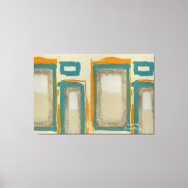 Impressão Em Tela Suave e Ousado Abstrato Vertical Inspirado em Roth