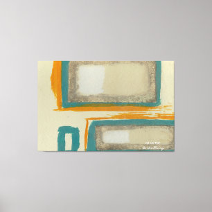 Impressão Em Tela Suave e Ousado Rothko Abstrato Inspirado Assinado