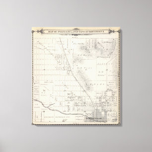 Impressão Em Tela Subdivisões pioneiras do Co da terra