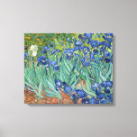 Impressão Em Tela Subidas | Vincent Van Gogh<br><div class="desc">Irrises (1889) do artista poste-impressionista holandês Vincent Van Gogh. A pintura paisagística original é um óleo na canvas mostrando um jardim de flores floridas da íris. Use as ferramentas de design para adicionar texto personalizado ou personalizar a imagem.</div>