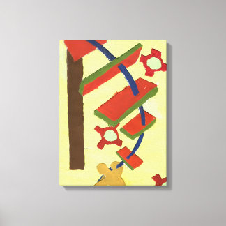 Impressão Em Tela subindo a escada