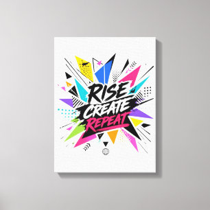 Impressão Em Tela Subir Criar Repetir Citação Motivacional Inspirado