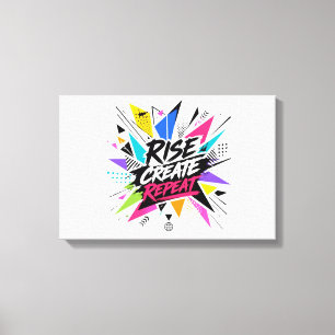 Impressão Em Tela Subir Criar Repetir Citação Motivacional Inspirado