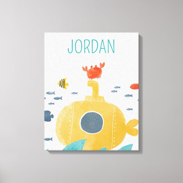 Impressão Em Tela Submarino de Portas Cutas | Explorar (Frente)