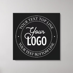 Impressão Em Tela Substituição fácil do logotipo e texto personal