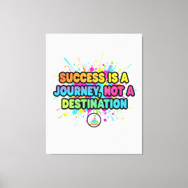 Impressão Em Tela Success Is a Journey Motivational Quote Design