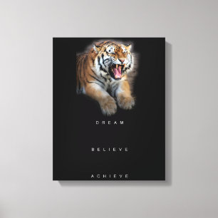 Impressão Em Tela Sucesso inspirador inspirado das citações elegan