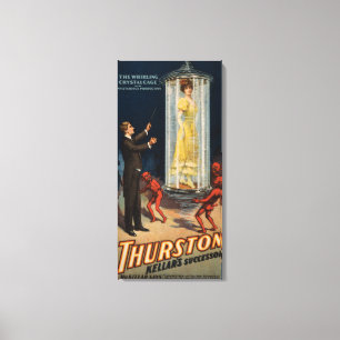 Impressão Em Tela Sucessor de Thurston Kellar - mulher na água
