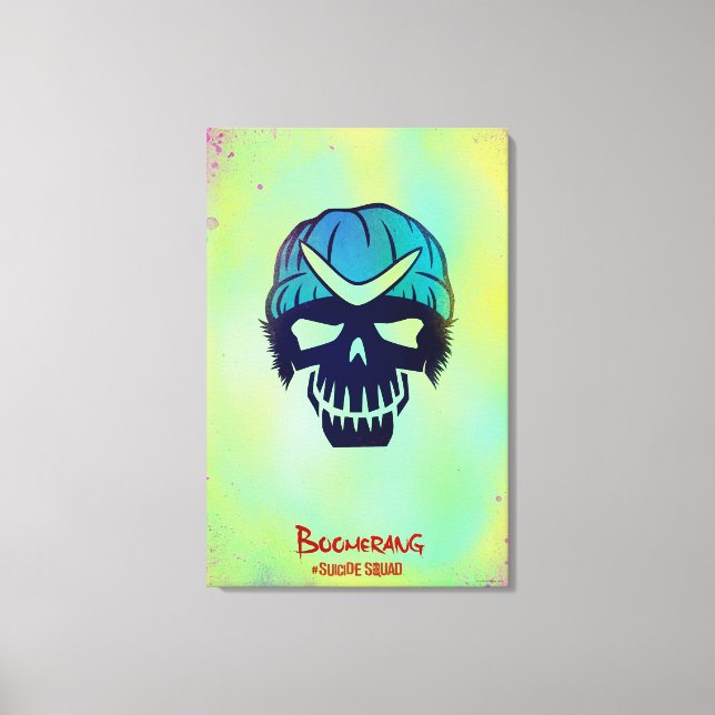 Impressão Em Tela Suicide Squad | Boomerang Head Icon (Frente)