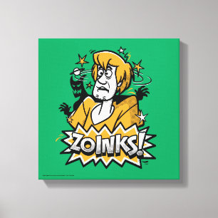 Impressão Em Tela Sujo "Zoinks"! Gráfico de Meio-Tom