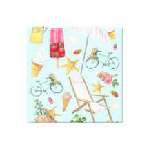 Summer Beach Vibes em Azul