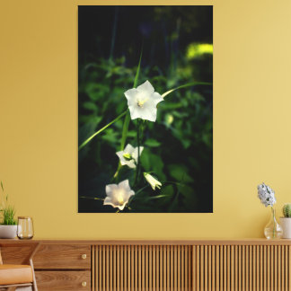 Impressão Em Tela Summer Bellflowers - Garden Floral Vintage 