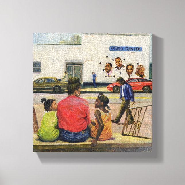 Impressão Em Tela Summer City Stoop 2000 (Frente)