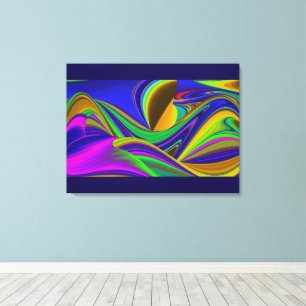 Impressão Em Tela Summerrainbow, Abstrato 3D Rainbowart