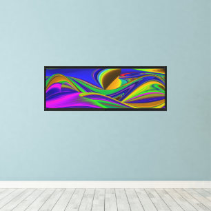 Impressão Em Tela Summerrainbow, Abstrato 3D Rainbowart