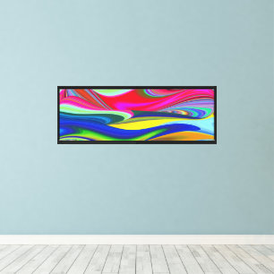 Impressão Em Tela Summerrainbow, Abstrato 3D Rainbowart