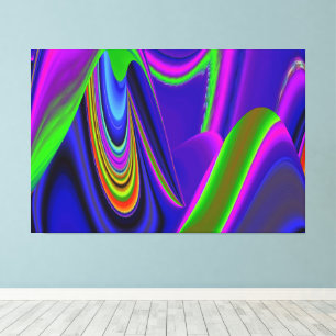 Impressão Em Tela Summerrainbow, Abstrato 3D Rainbowart