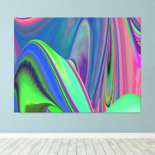 Impressão Em Tela Summersense, Abstrato 3D Rainbowart