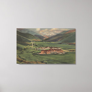 Impressão Em Tela Sun Valley, IDView of Sun Valley Lodge