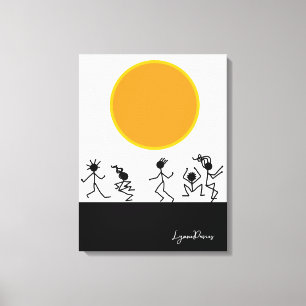 Impressão Em Tela Sun Worshiings - Impressão de tela estendida